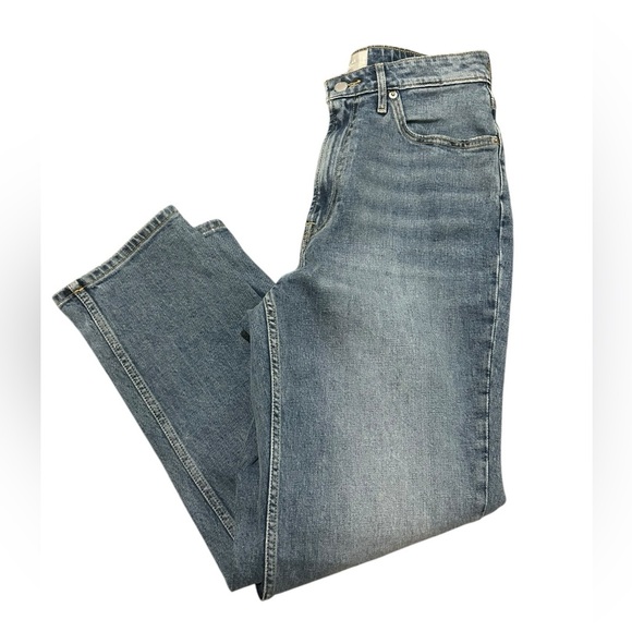 EVERLANE Curvy Cheeky Jean Organic Cotton Straight High Rise Denim mom jeans 27 - Picture 5 of 6